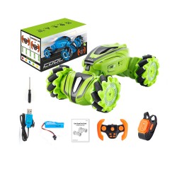 JJRC Cool Stunt Twist Car Q110 with Dual Remote Control and all Direction Wheels Function Green JJRC Cool Stunt Twist Car Q110 with Dual Remote Control and all Direction Wheels Function Green